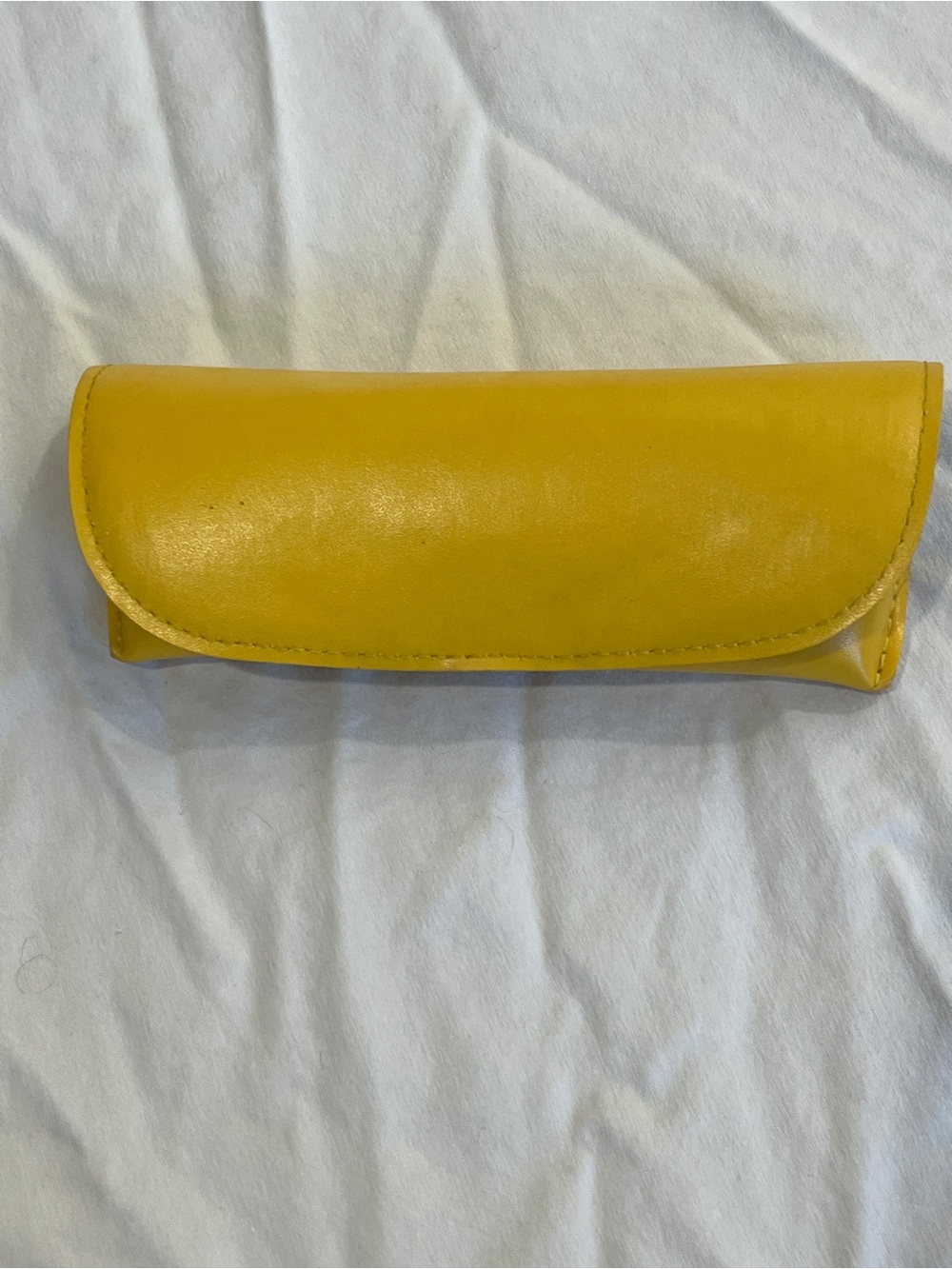 Women's Yellow Leather Sunglasses Case